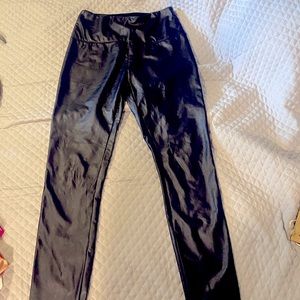 Faux leather leggings